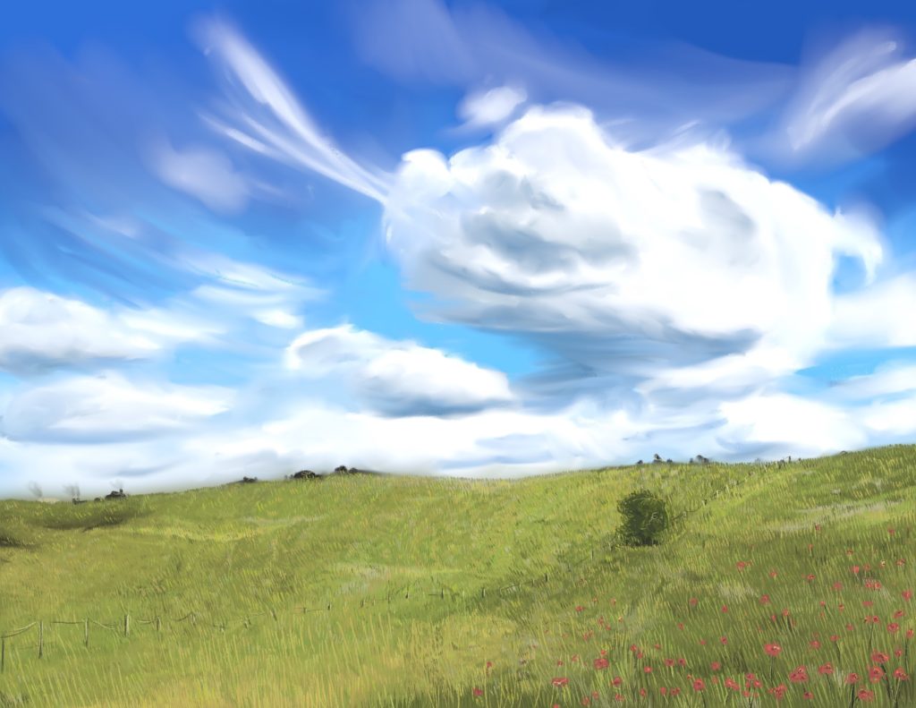 pasture digital illustration art artwork student feature